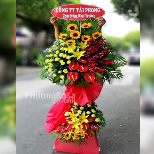 Lẵng hoa khai trương TP