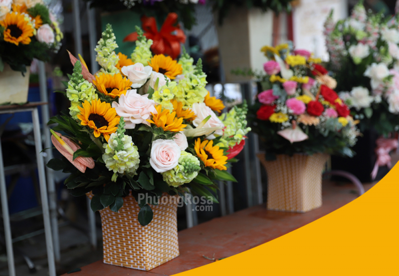 lẵng hoa sinh nhật tại Phương Garden