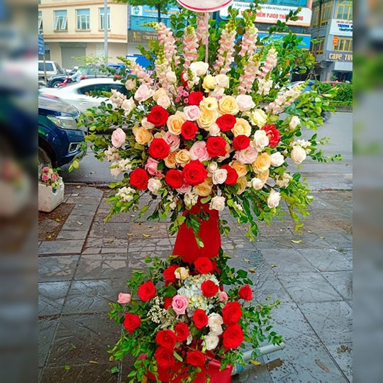 mẫu hoa khai trương hồng phát