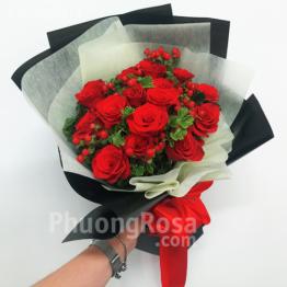 Bó hoa Sinh nhật Hoa Hồng, Chuỗi Ngọc - Yêu em